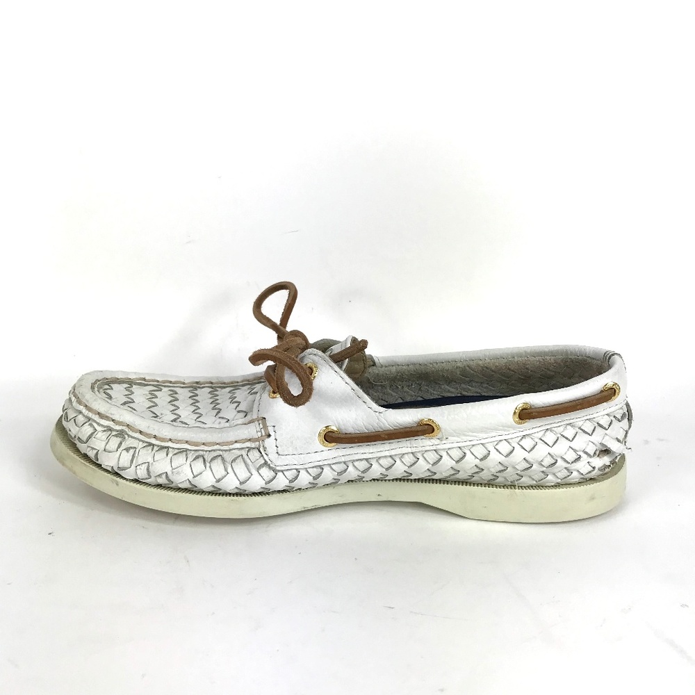 Top-Sider Leather Woven Loafers Boat Shoes